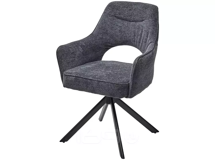 Стул GUARA 180 град. поворот. цвет серый RAVEN 18 / черный каркас, ®DISAUR