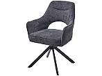 Стул GUARA 180 град. поворот. цвет серый RAVEN 18 / черный каркас, ®DISAUR