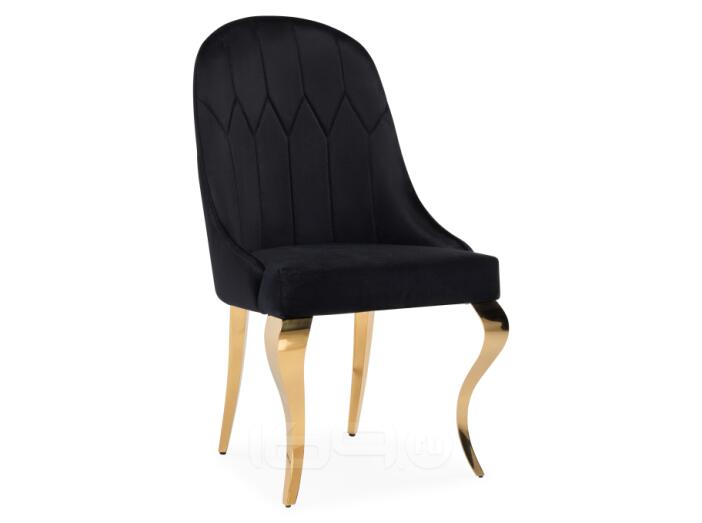 Стул Gustav black/gold