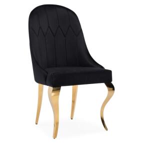 Стул Gustav black/gold
