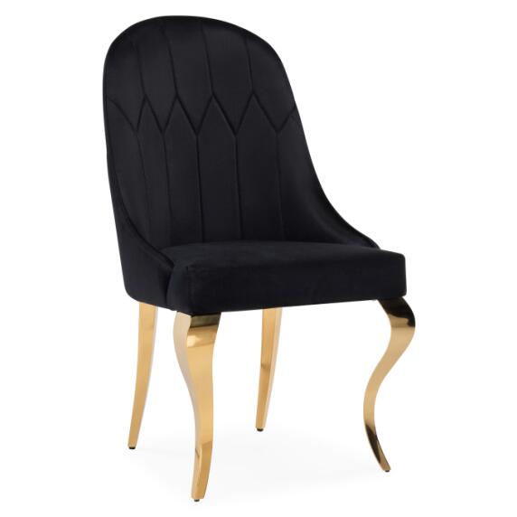 Стул Gustav black/gold
