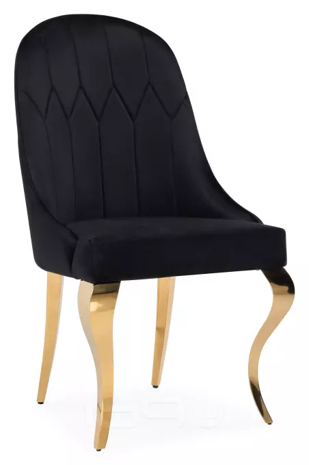 Стул Gustav black/gold