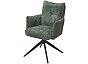 Стул JOSEF 360 град. поворот. HAGA-74 Зеленый, ткань / HJ002-18 Зеленый, PU / черный каркас, ®DISAUR