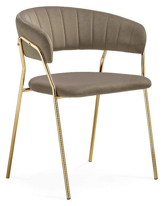 

Стул Kamelia 1 cappuccino/gold