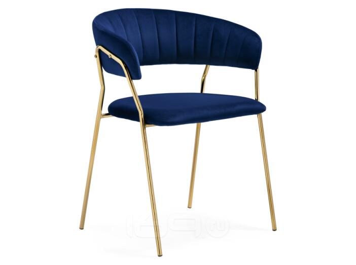 Стул Kamelia 1 dark blue/gold