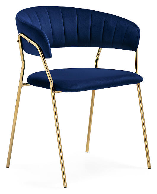 

Стул Kamelia 1 dark blue/gold