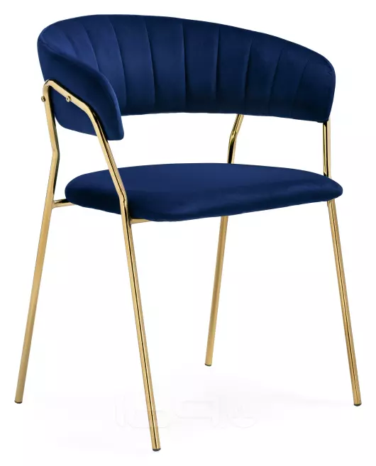 Стул Kamelia 1 dark blue/gold