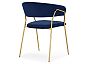 Стул Kamelia 1 dark blue/gold
