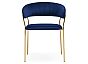 Стул Kamelia 1 dark blue/gold