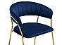 Стул Kamelia 1 dark blue/gold