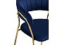 Стул Kamelia 1 dark blue/gold