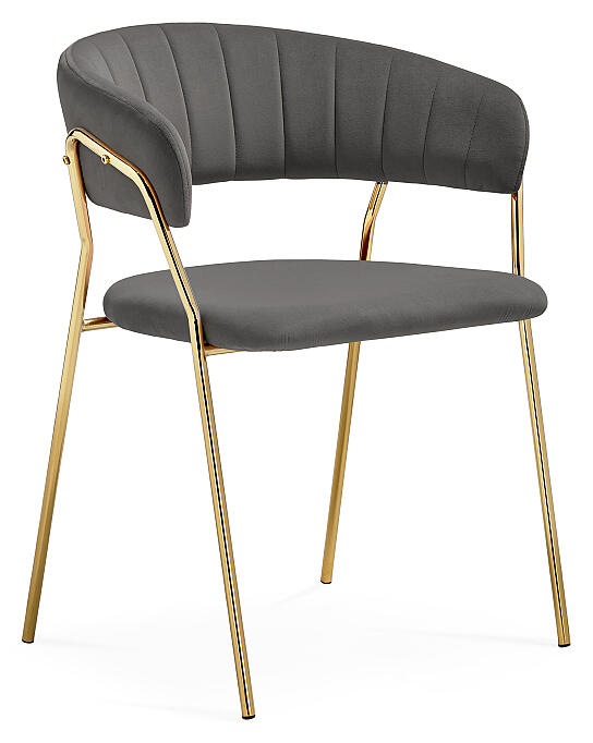 

Стул Kamelia 1 dark gray/gold