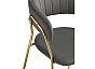 Стул Kamelia 1 dark gray/gold