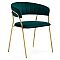 Стул Kamelia 1 green/gold