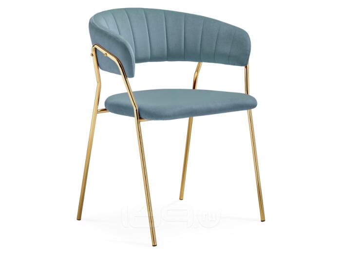 Стул Kamelia 1 light blue/gold