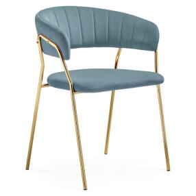 Стул Kamelia 1 light blue/gold