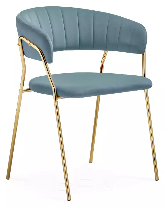 Стул Kamelia 1 light blue/gold