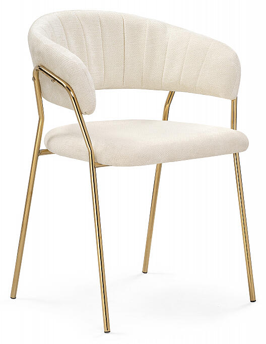 

Стул Kamelia 1 white fabric/gold, Gold;white