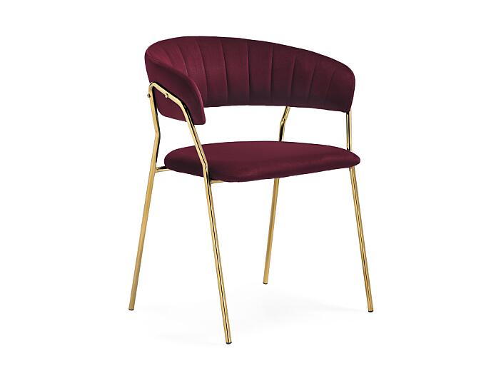 Стул Kamelia 1 wine red/gold