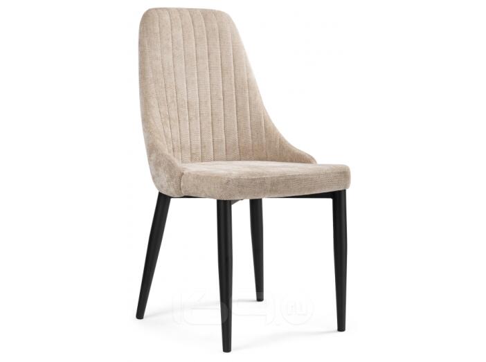 Стул на металлокаркасе Kora black / beige
