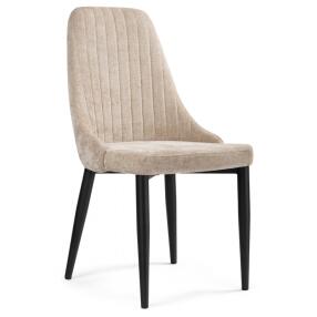 Стул на металлокаркасе Kora black / beige