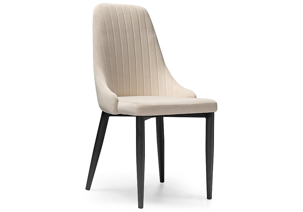 

Стул на металлокаркасе Kora beige / black