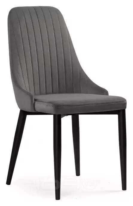 Стул на металлокаркасе Kora dark gray / black