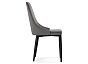 Стул на металлокаркасе Kora dark gray / black