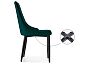 Стул Kora green/black