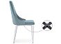 Стул Kora light blue/white