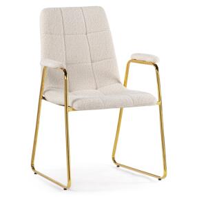 Стул Lana white/gold