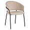 Стул Лео бежевый brandy light 2/черный
