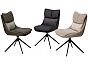 Стул LEROY 360 град. поворот Серый Maison 99# / OTE COBBLE 457 / черный каркас, ®DISAUR
