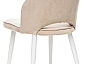 Стул Leset Арман Металл Белый/Велюр Бежевый