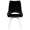 Стул Leset Галвес Повортный механизм Металл Белый/Велюр Черный