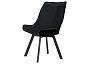 Стул Leset Галвес Повортный механизм Металл Черный/Велюр Черный