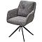 Стул MEADOW 360 град. поворот. Темно-серый XD841-16, букле / черный каркас, ®DISAUR