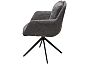 Стул MEADOW 360 град. поворот. Темно-серый XD841-16, букле / черный каркас, ®DISAUR