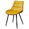 Стул MIAMI G062-20 желтый, велюр/ черный каркас М-City