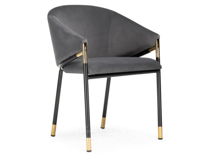 Стул Molton gray/black/gold