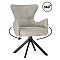 Стул на металлокаркасе Atlanta beige / black крутящийся
