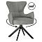 Стул на металлокаркасе Atlanta gray / black крутящийся