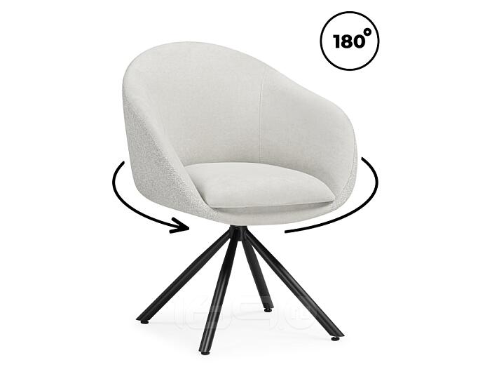 Стул на металлокаркасе Бартон 1 ткань мадера 2 / черный матовый