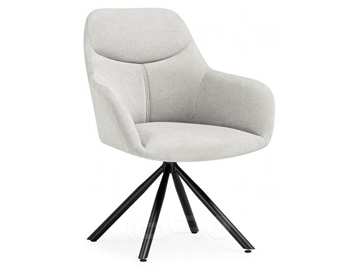 Стул на металлокаркасе Бартон 2 ткань мадера 2 / черный матовый