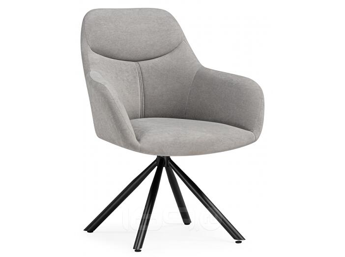 Стул на металлокаркасе Бартон 2 ткань мадера 22 / черный матовый