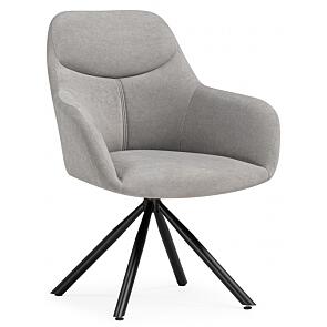 Стул на металлокаркасе Бартон 2 ткань мадера 22 / черный матовый