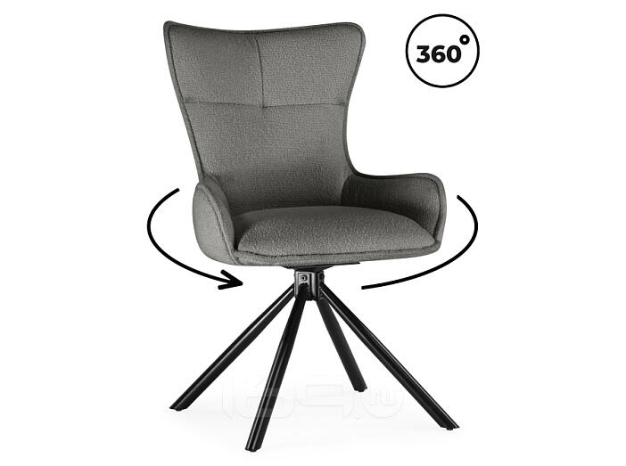 Стул на металлокаркасе Chicago light gray / black