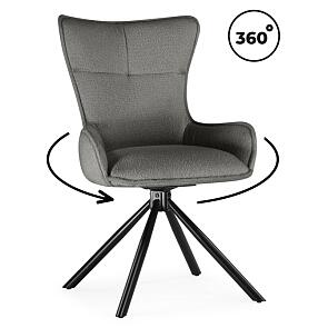 Стул на металлокаркасе Chicago light gray / black