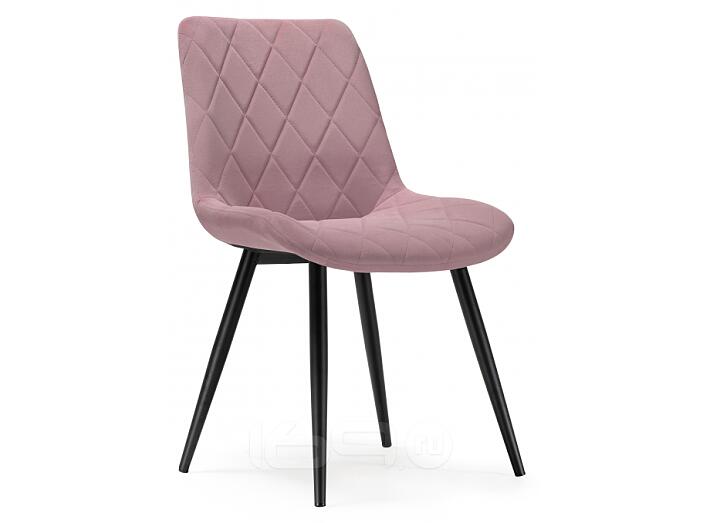 Стул на металлокаркасе Fox black / light purple