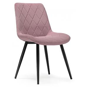 Стул на металлокаркасе Fox black / light purple